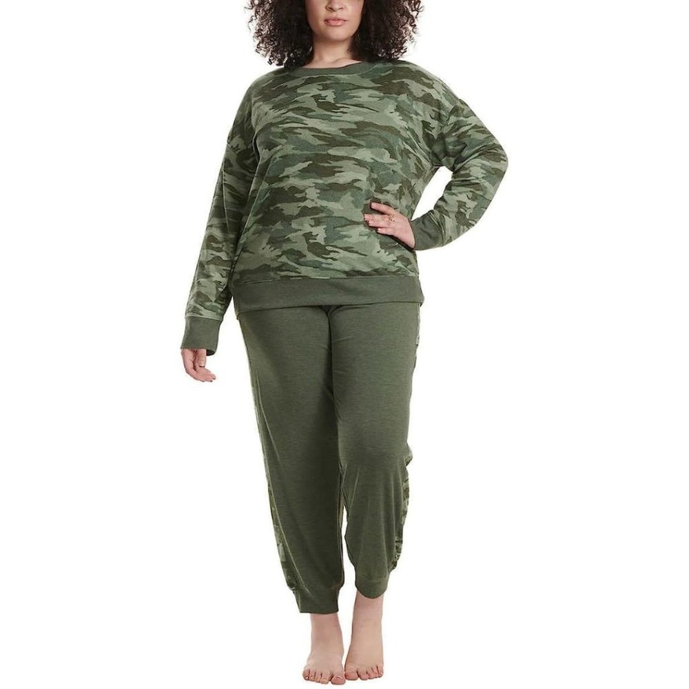Splendid Camo Plus Size Pajama Lounge Set - 3X - Picture 1 of 3
